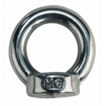 Ring nut M6 Stainless steel 16mm eye