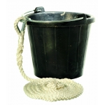 Rubber bucket with rope
