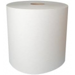 Baltas popierinių rankšluosčių rulonas 22x36x900
