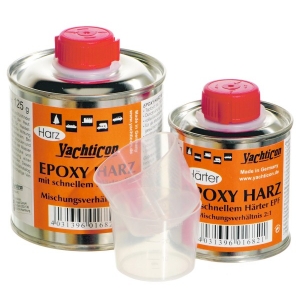 Epoxy resin with fast hardener