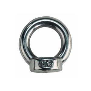 Ring nut M6 Stainless steel 16mm eye