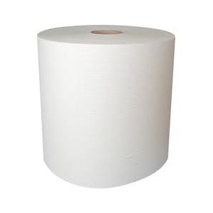 Baltas popierinių rankšluosčių rulonas 22x36x900